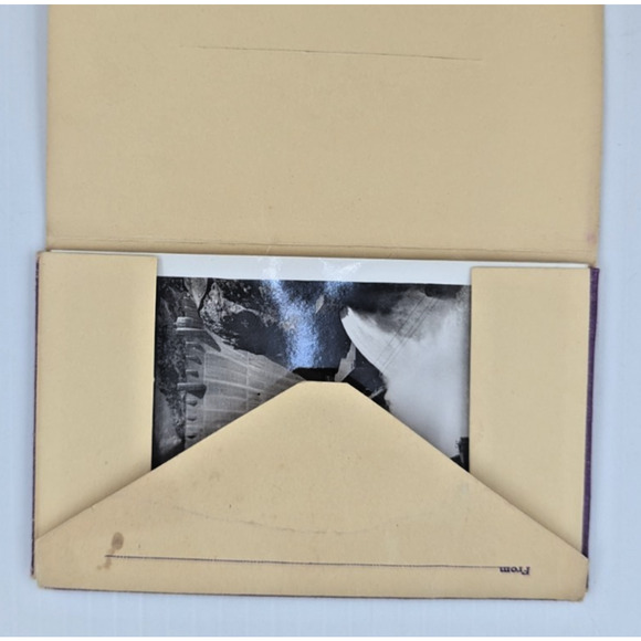 Vintage 10 Real Snapshots Complete Boulder Dam Set Dessert Souvenir Supply - Picture 4 of 6